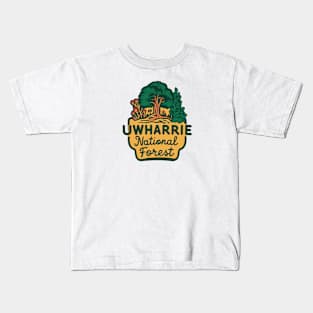 Uwharrie National Forest Vibrant Emblem Kids T-Shirt